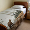 Bear personalized blanket for newborn and kids - Wilderness Wanderer