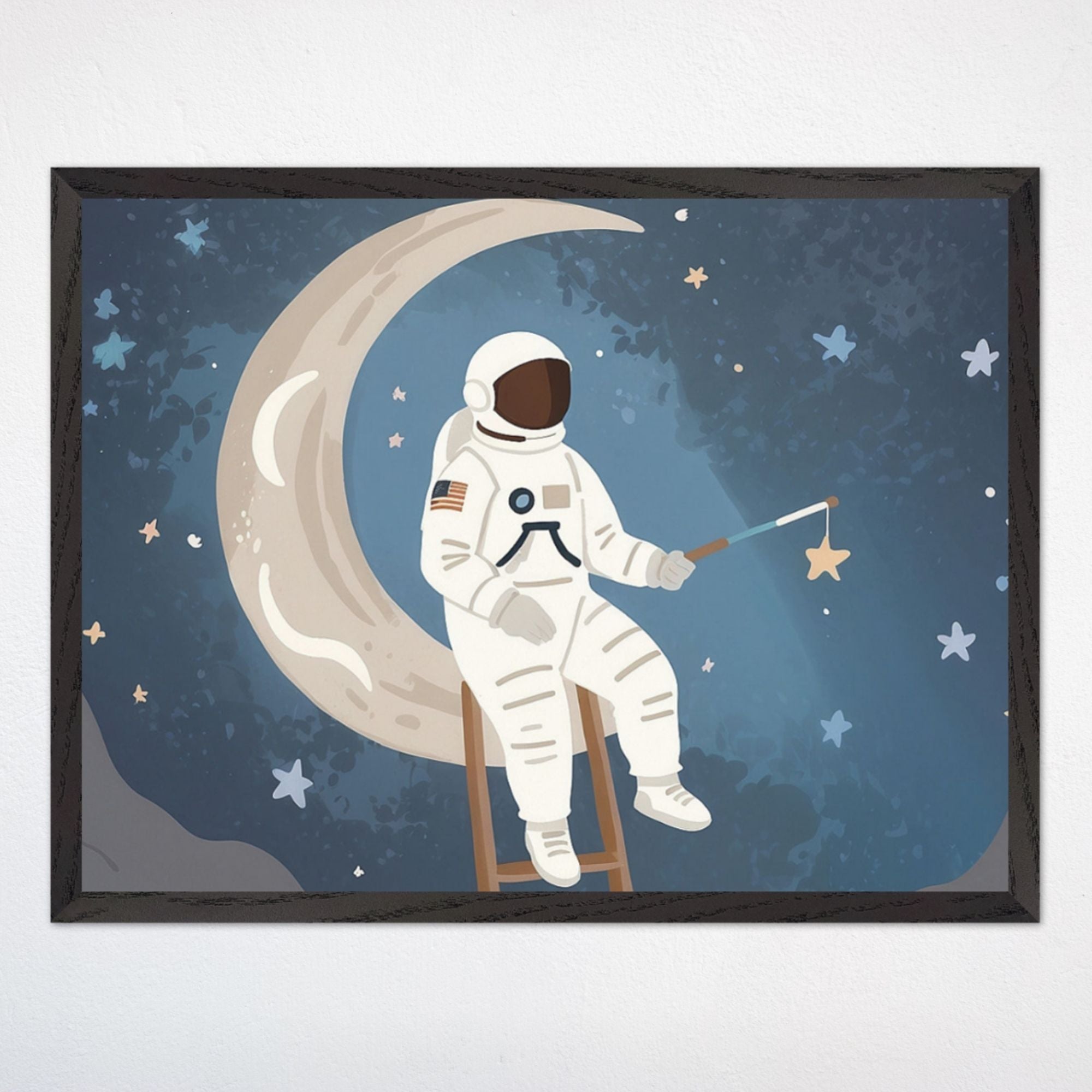 Space Wall Decor for Nursery and Kids Rooms - Starlight Angler