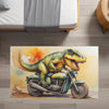 Nursery and Kids Dinosaur Area Rug - Roaring Rider Rex