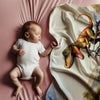 Dinosaur personalized blanket for babies and kids - Dino Cyclist