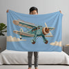 Airplane personalized name blankets - Propeller Pal