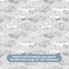 Traditional or Peel and Stick Car Wallpaper - Vintage Wheels