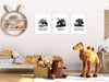 Positive Affirmations 3pcs Monster Truck Wall Art Set