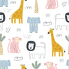 Animal Wallpaper for Nursery and Kids Rooms - Wildlife Wonders