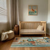 Nursery and Kids Cat Area Rug - Purrfect Ride