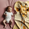 Giraffe personalized blanket for newborn and kids - Giraffe Grins