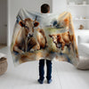 Cow personalized blanket for newborn and kids - Pasture Pals