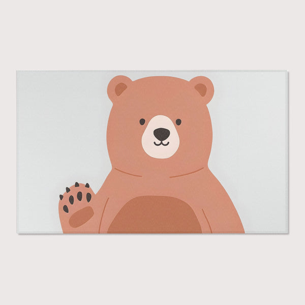 Bear Rug for Nursery and Kids Rooms - Gentle Giant Greeting