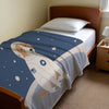 Dog personalized blanket for newborn and kids - Galactic Goodboy