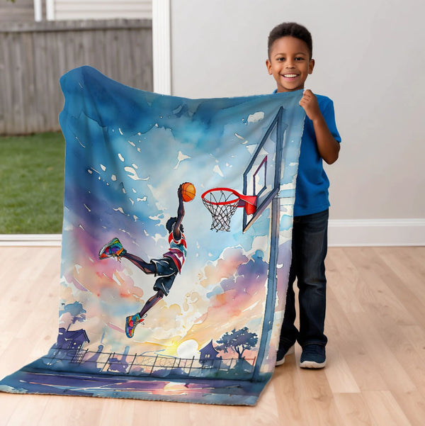 Basketball personalized name blankets - Sky High