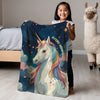 Unicorn personalized blankets for kids and babies - Starry Unicorn