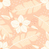 Flower Theme Nursery Wallpaper - Peach Petal Sprinkle