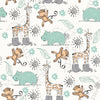 Safari Theme Nursery Wallpaper - Savanna Playtime