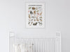 Educational Alphabet Animals Wall Art