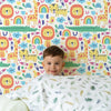 Animal Theme Nursery Wallpaper - Zoo Day Doodles