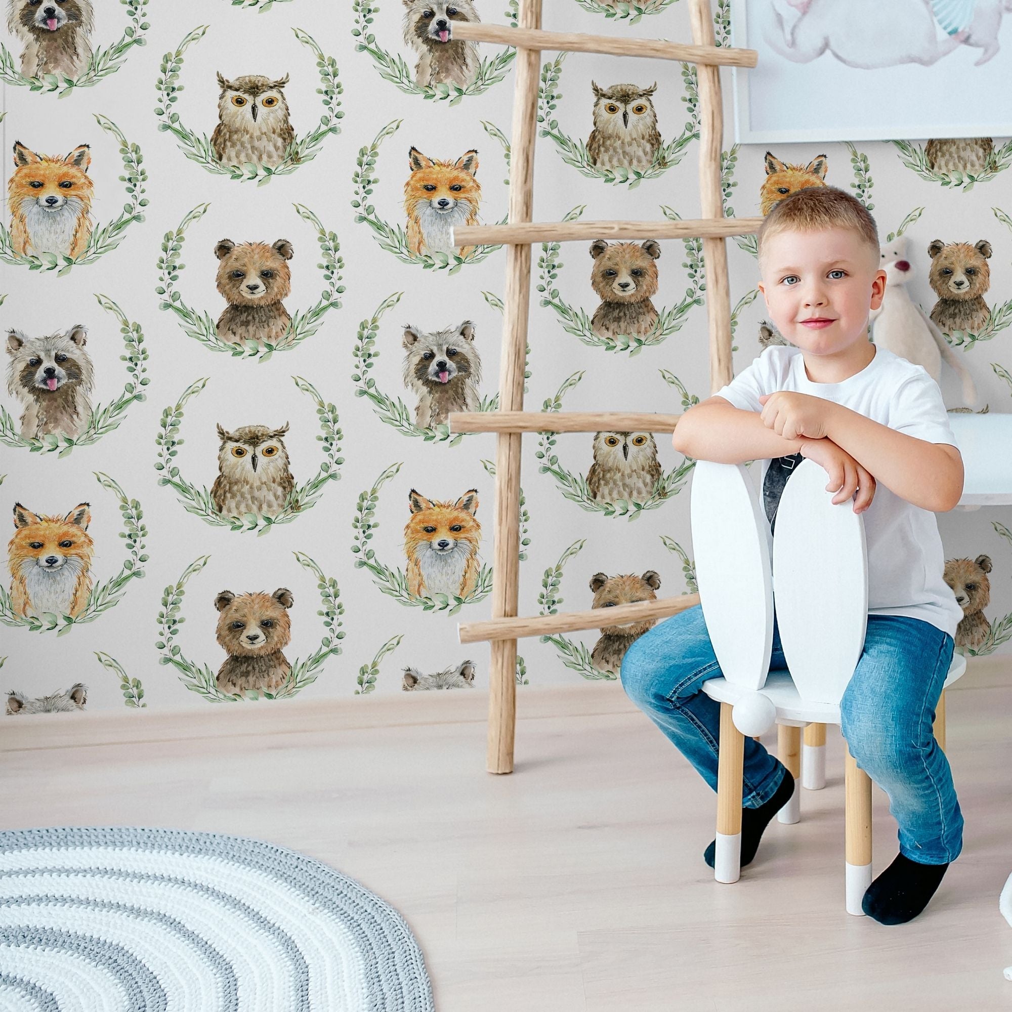 Woodland Wallpaper for Nursery and Kids Rooms - Woodland Whispers