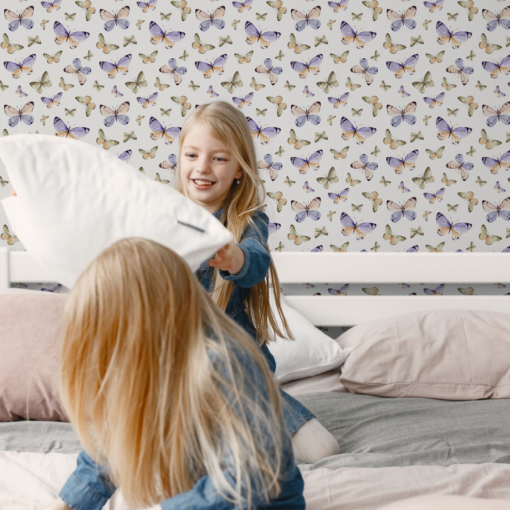 Butterfly Peel and Stick or Traditional Wallpaper - Wings of Grace