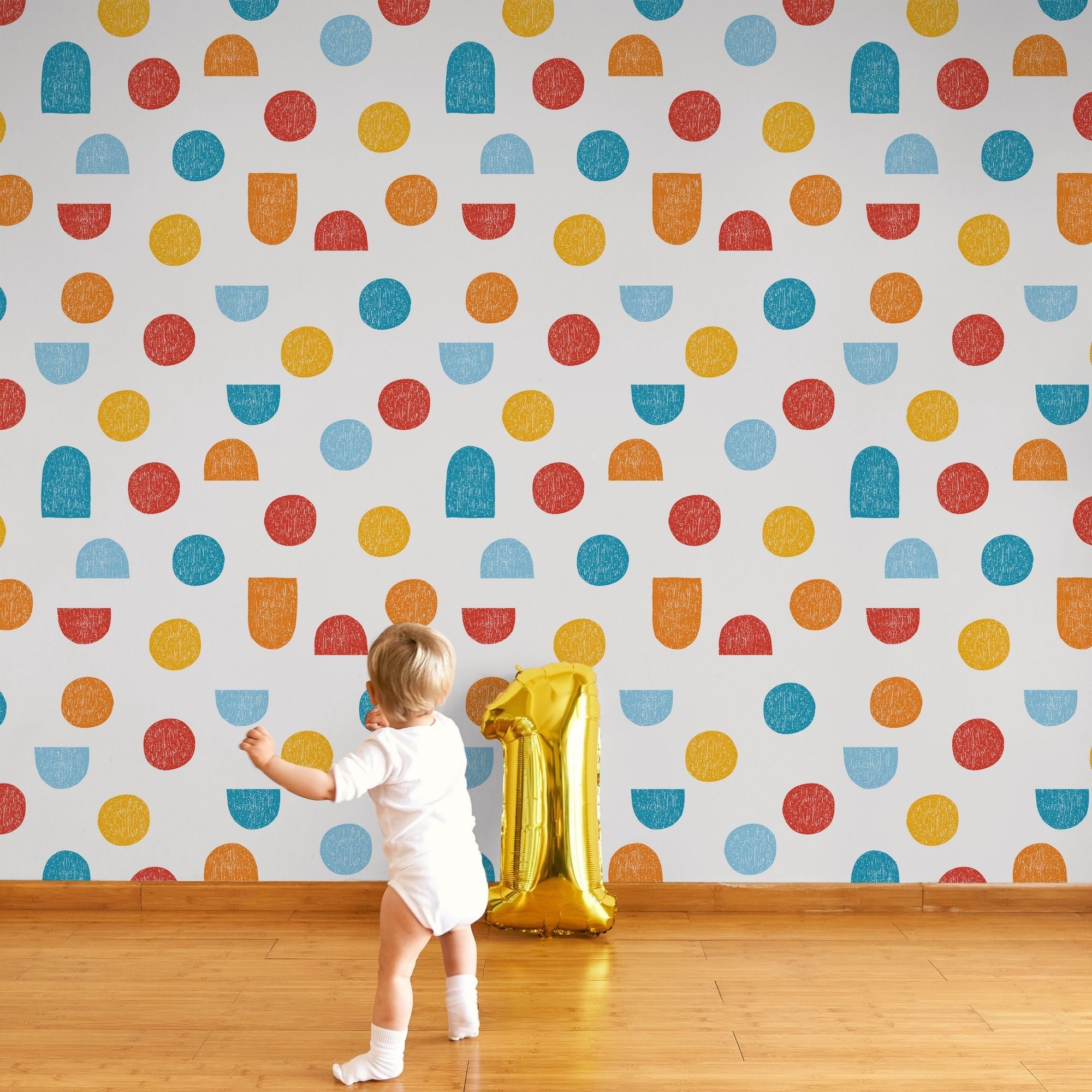 Boho Wallpaper for Nursery and Kids Rooms - Abstract Tints