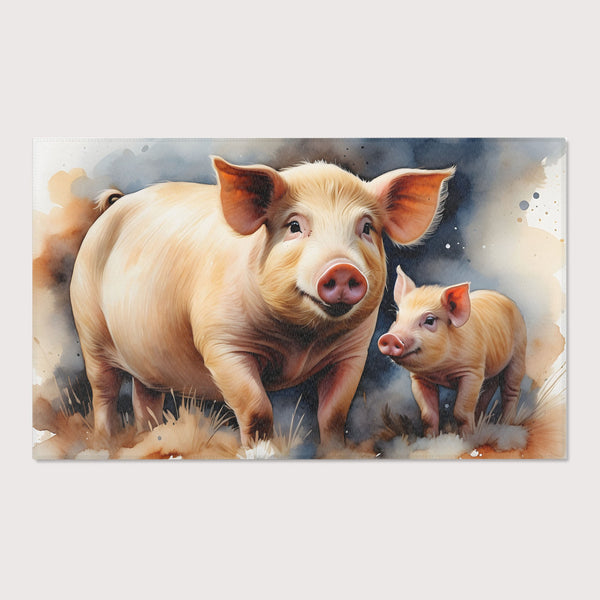 Pig Area Rug for Nursery and Kids Rooms - Squeal Squad