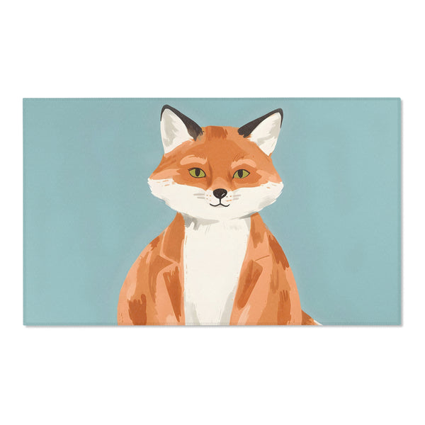 Fox Area Rug for Nursery and Kids Rooms - Curious Cub