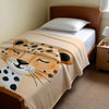 Cheetah personalized blankets for kids and babies - Spotty Smiles