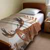 Moose personalized blanket for babies and kids - Majestic Moose