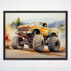 Monster Truck Wall Decor for Kids and Nursery Rooms - Peak Performer