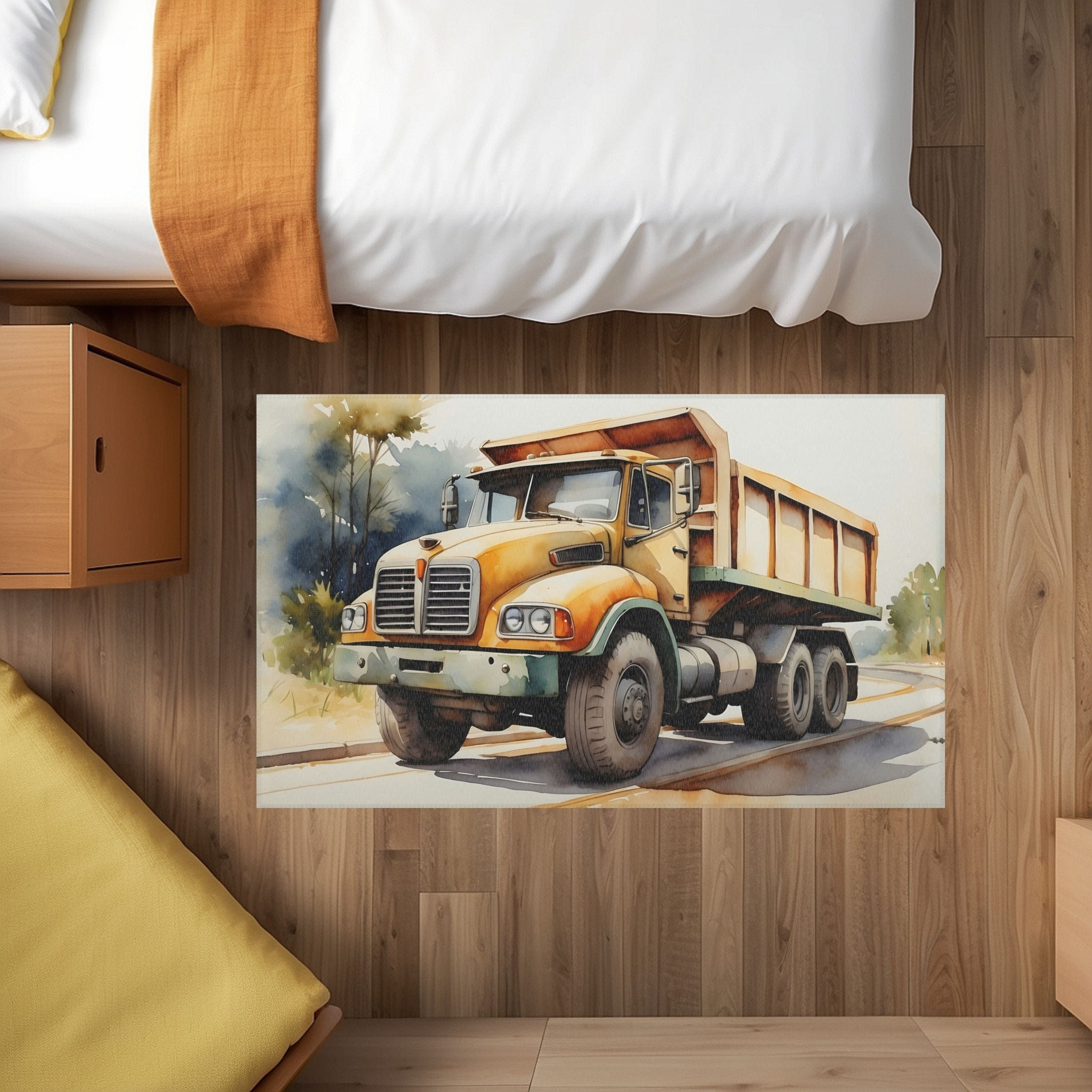 Construction Rug for Nursery and Kids Rooms - Hefty Hauler