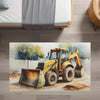 Construction Rug for Kids and Nursery Rooms - Bouncy Bulldozer