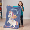 Unicorn personalized blanket for newborn and kids - Rollin' Rainbow