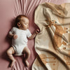 Deer personalized blanket for newborn and kids - Dune Deer