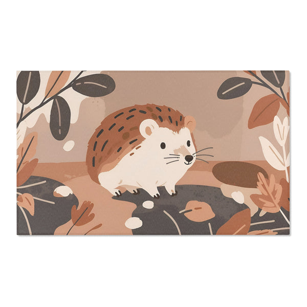 Kids and Nursery Hedgehog Area Rug - Hedgy Hideaway