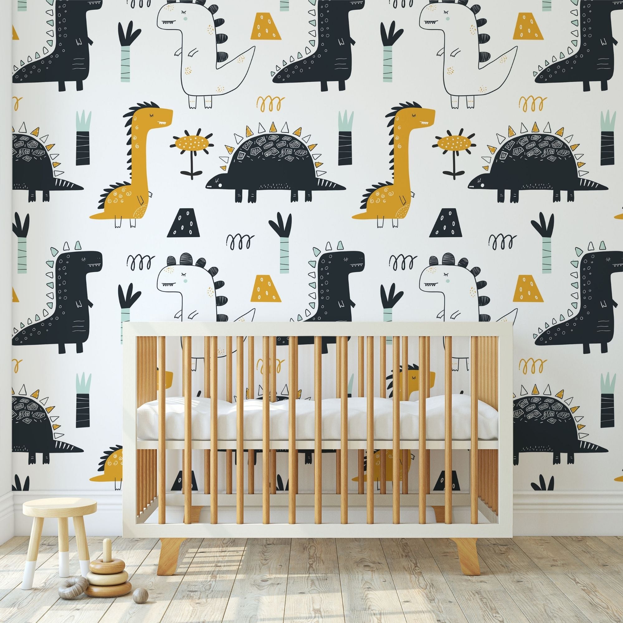 Dinosaur Theme Wallpaper - Dino Doodles Delight