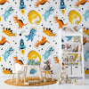 Dinosaur Themed Wallpaper for Nursery and Kids Rooms - Stellar Saur Expedition