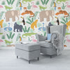 Jungle Themed Nursery Wallpaper and Kids Room Wallpaper - Jungle Jamboree