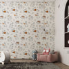 Whimsical Theme Nursery Wallpaper - Snowflake Hoppers