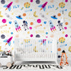 Galaxy Peel and Stick Wallpaper or Traditional Wallpaper - Galactic Explorers