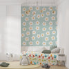 Flower Peel and Stick or Traditional Wallpaper - Sunlit Daisy Delight