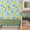 Dinosaur Themed Nursery Wallpaper and Kids Room Wallpaper - Jurassic Jubilee