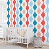 Abstract Wallpaper for Nursery and Kids Rooms - Candy Ripple Delight