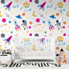 Galaxy Peel and Stick Wallpaper or Traditional Wallpaper - Galactic Explorers