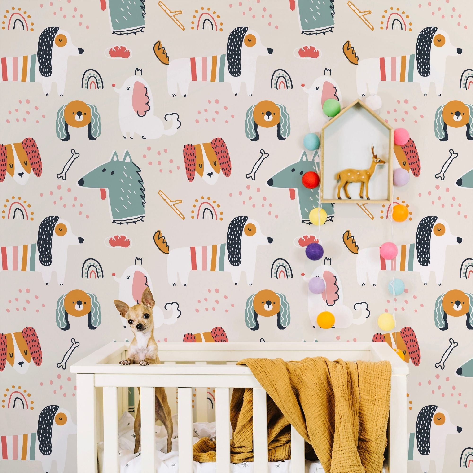 Dog Themed Wallpaper - Puppy Playdate