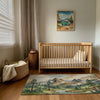 Kids and Nursery Mountain Area Rug - Peaks and Pines