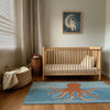 Octopus Area Rug for Kids and Nursery Rooms - Ocean Eight