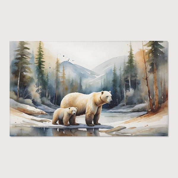 Polar Bear Area Rug for Kids and Nursery Rooms - Polar Pals