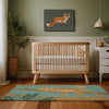 Leopard Area Rug for Nursery and Kids Rooms - Lazy Leopard Lounging