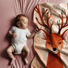 Deer personalized blanket for newborn and kids - Deerly Beloved