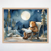 Bear Wall Decor for Playroom and Kids Rooms - Bear’s Moonlit Tales