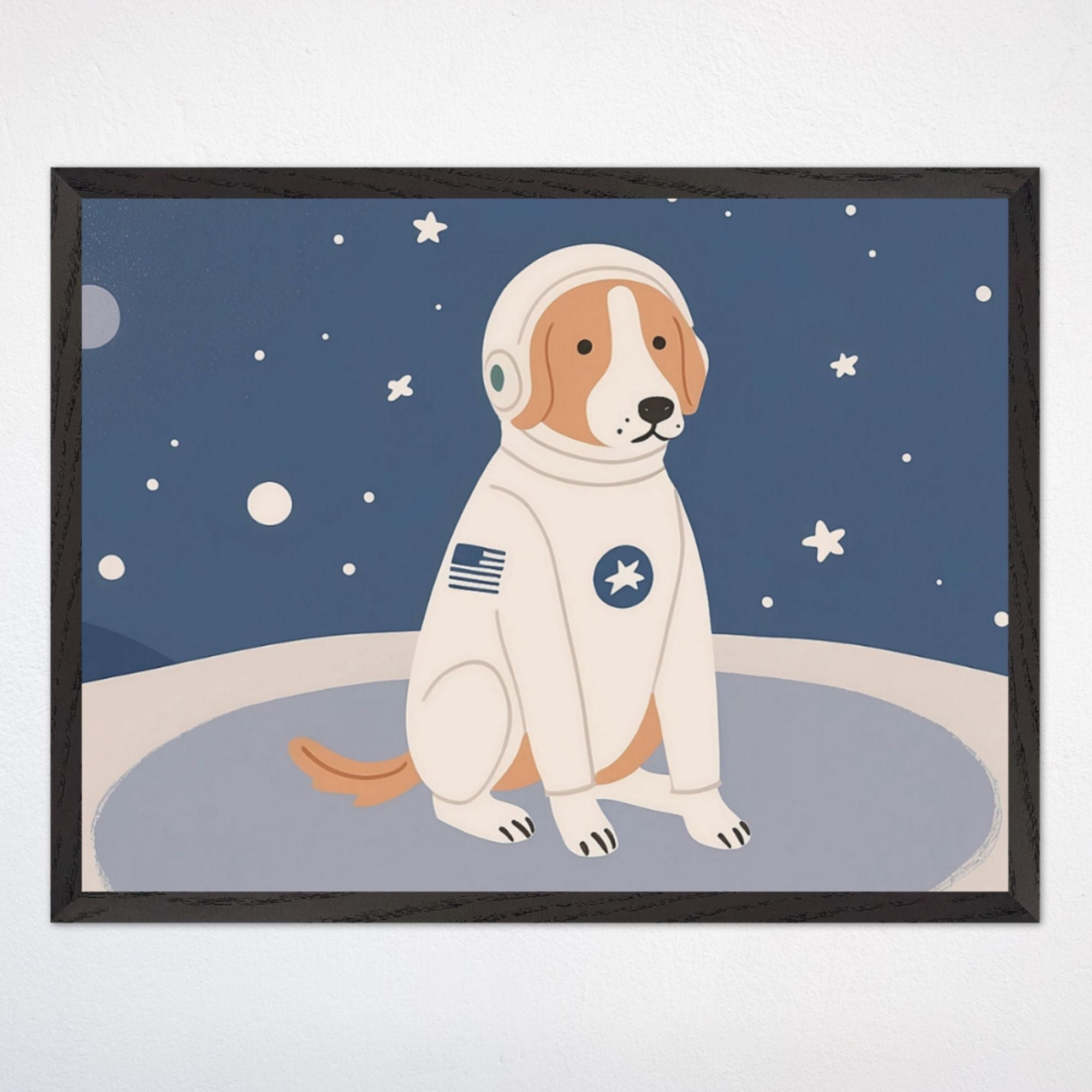 Dog Wall Art for Kids and Baby Rooms - Galactic Goodboy