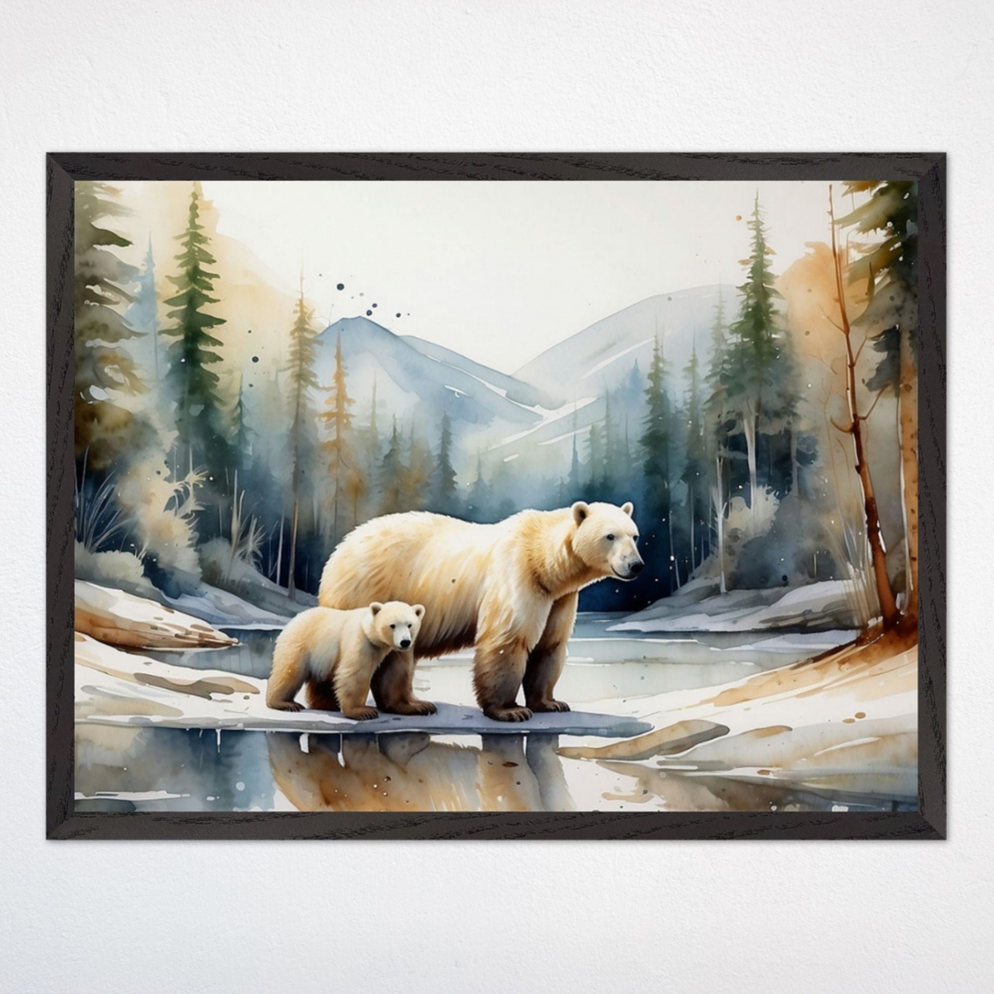 Polar Bear Wall Art for Kids and Baby Rooms - Polar Pals